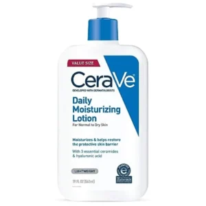 CeraVe Daily Moisturizing Lotion for Dry Skin | Body Lotion & Facial Moisturizer with Hyaluronic Acid and Ceramides | Fragrance Free