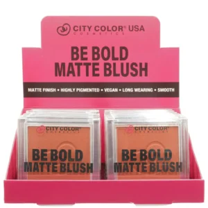 City Color Be Bold Matte Blush Coral Feef - Wholesale Display 12 Units (C-0037-3)