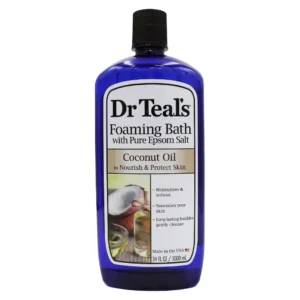 Dr Teals Epsom Salt Foaming Bath Coconut Oil, 34 Oz.