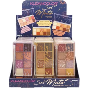 Kleancolor Solmate Eyeshadow Palette - Wholesale Display 24 Units (ES732)