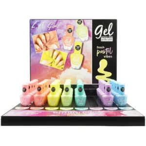 L.A. Girl Gel Extreme Shine Pastels - Wholesale Display 42 Units (GPD400)