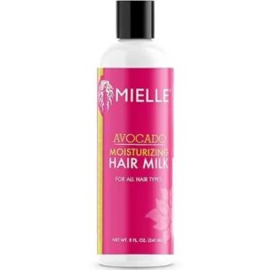 Mielle Organics Avocado Moisturizing Hair Milk for All Hair Types, Moisturizing Lotion for Dry & Thirsty Hair, 8 Ounces