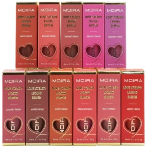 Moira Beauty Love Steady Liquid Blush Assorted - Wholesale 11 Units (LLB001-012)