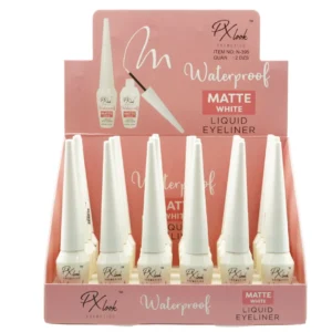 Px Look Matte White Liquid Eyeliner - Wholesale Display 24 Units (N-395)