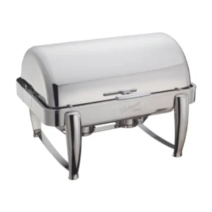 Virtuoso 8 Qt. Full size Chafer, Roll top, Stainless Steel, Extra Heavyweight
