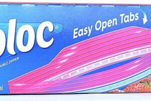 ZIPLOC STORAGE BAG GALLON 19 ct